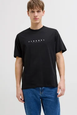 JJ REBEL Camiseta b&aacute;sica logo manga corta^Hombre Camisetas