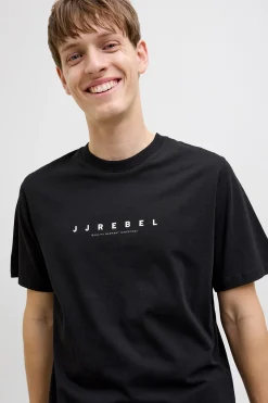 JJ REBEL Camiseta b&aacute;sica logo manga corta^Hombre Camisetas