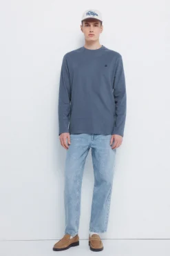 Springfield Camiseta b&aacute;sica manga larga acabado suave^Hombre Camisetas