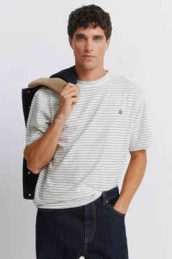 Springfield Camiseta b&aacute;sica rayas^Hombre Camisetas