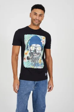 Brave Soul Camiseta calavera manga corta^Hombre Camisetas