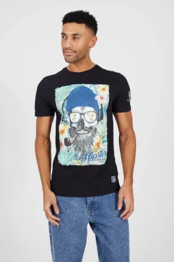 Brave Soul Camiseta calavera manga corta^Hombre Camisetas