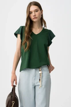 Tiffosi Camiseta casual manga corta^Mujer Camisetas