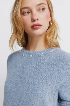 Springfield Camiseta chenilla cuello fantas&iacute;a^Mujer Camisetas