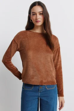 Springfield Camiseta chenilla tachas^Mujer Camisetas