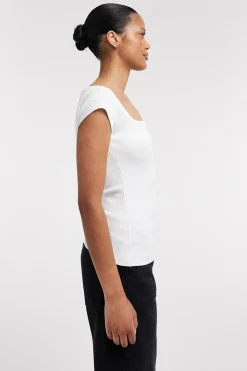 Topshop Camiseta cuello cuadrado^Mujer Camisetas