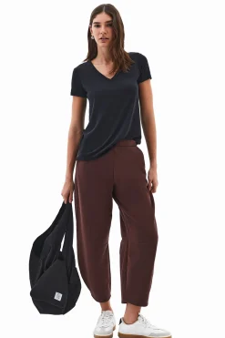 Oxxo Camiseta de cuello pico^Mujer Basic Bar