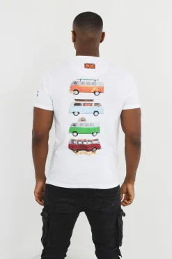 Brave Soul Camiseta de furgonetas manga corta^Hombre Camisetas
