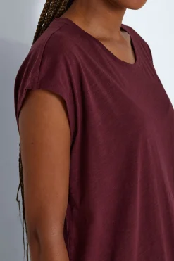 Noisy May Camiseta de manga corta con cuello redondo^Mujer Camisetas|Basic Bar