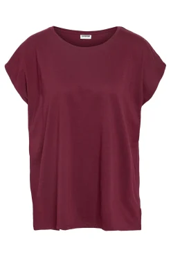 Noisy May Camiseta de manga corta con cuello redondo^Mujer Camisetas|Basic Bar