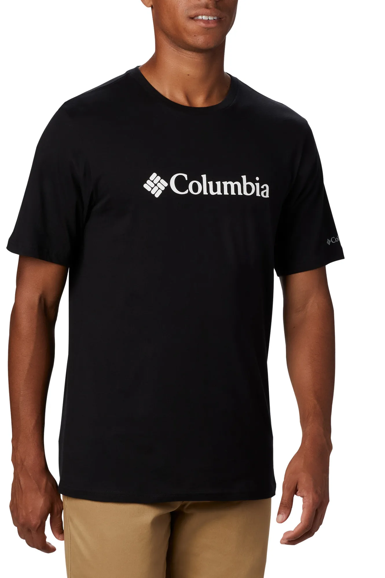 Columbia Camiseta de manga corta de algod&oacute;n org&aacute;nico Basic Logo&trade; de para hombre^Hombre Deporte