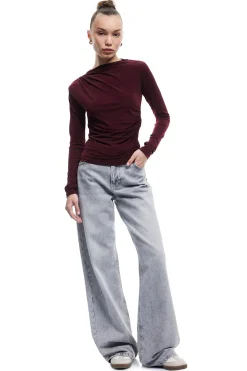 Koton Camiseta de manga larga^Mujer Basic Bar