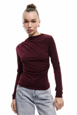 Koton Camiseta de manga larga^Mujer Basic Bar