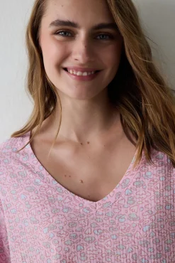 Penti Camiseta de pijama de manga larga con estampado floral^Mujer Pijamas