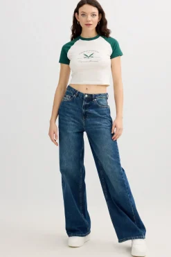 Inside Camiseta deportiva crop^Mujer Camisetas