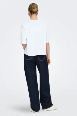 Only Camiseta dibujo frontal^Mujer Camisetas