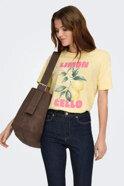 Only Camiseta dibujo frontal^Mujer Camisetas