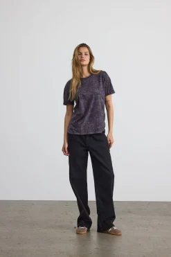 Noisy May Camiseta efecto lavado^Mujer Camisetas