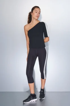 Dash and Stars Camiseta escote asim&eacute;trico bicolor^Mujer Deporte