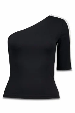 Dash and Stars Camiseta escote asim&eacute;trico bicolor^Mujer Deporte