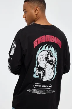 Inside Camiseta Estampado Calavera^Hombre Camisetas