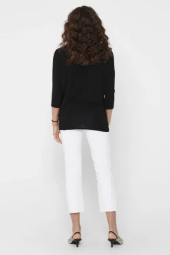 Only Camiseta fluida de manga media^Mujer Basic Bar