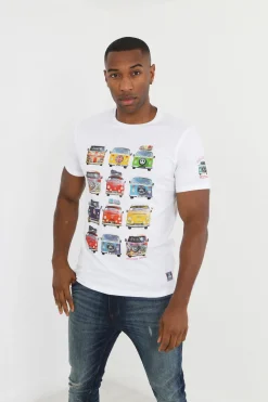 Brave Soul Camiseta furgonetas manga corta^Hombre Camisetas