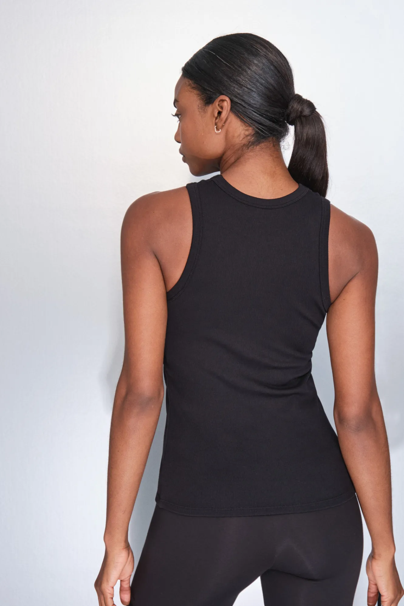 Dash and Stars Camiseta halter algodón canalé^Mujer Deporte