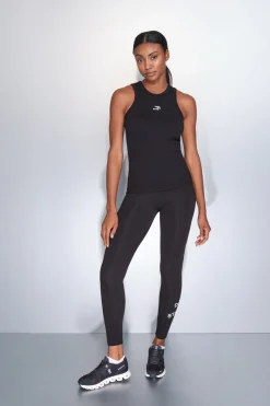 Dash and Stars Camiseta halter algodón canalé^Mujer Deporte