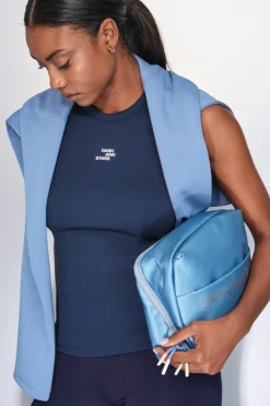 Dash and Stars Camiseta halter algodón canalé^Mujer Deporte