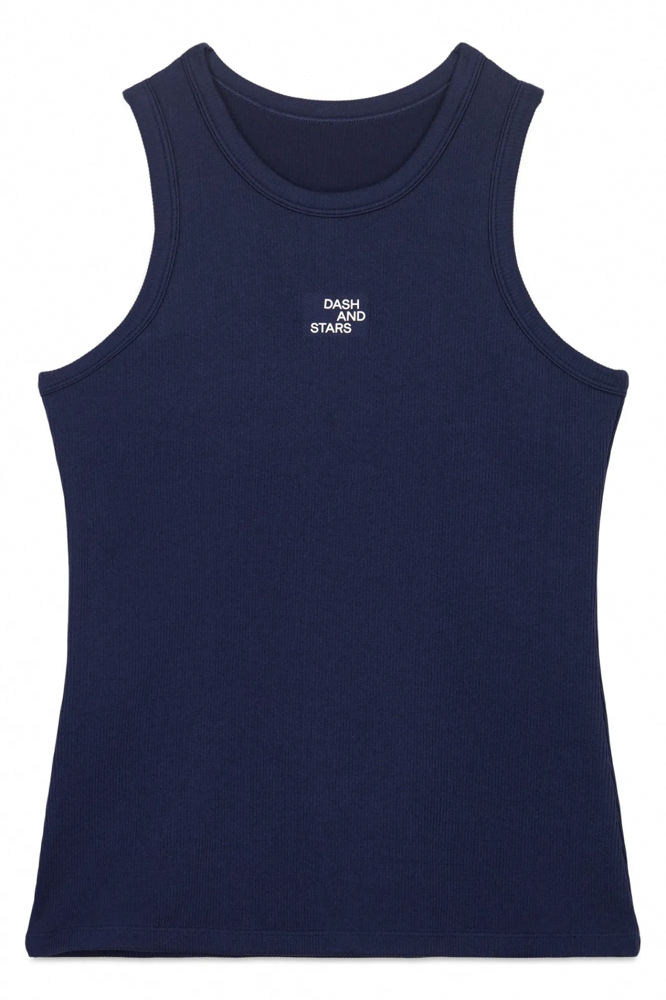 Dash and Stars Camiseta halter algodón canalé^Mujer Deporte