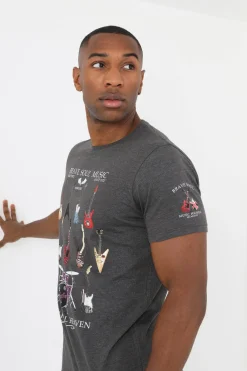 Brave Soul Camiseta instrumentos musicales^Hombre Camisetas