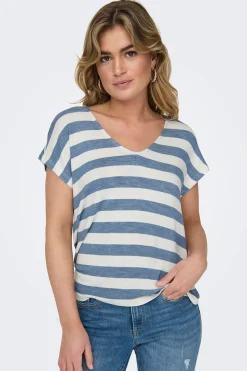 Only Camiseta ligera de rayas^Mujer Camisetas