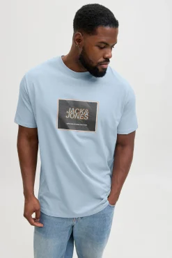 Jack & Jones PLUS Camiseta logo cuadrado^Hombre Camisetas