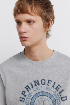 Springfield Camiseta logo sport^Hombre Camisetas
