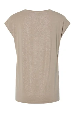 Pieces Camiseta lurex escote^Mujer Camisetas