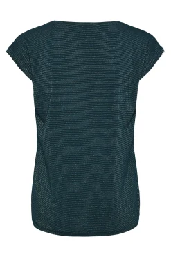 Pieces Camiseta lurex pico^Mujer Camisetas