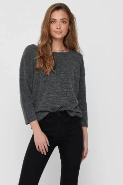 Only Camiseta manga 3/4 cuello redondo^Mujer Basic Bar