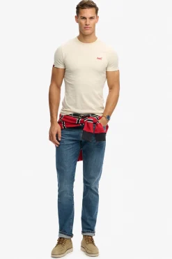 Superdry Camiseta manga corta b&aacute;sica con logotipo peque&ntilde;o^Hombre Camisetas