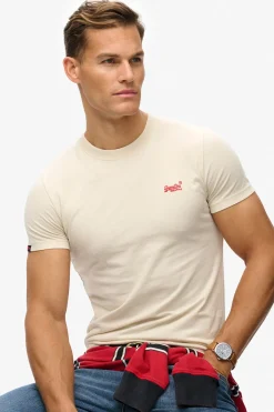 Superdry Camiseta manga corta b&aacute;sica con logotipo peque&ntilde;o^Hombre Camisetas