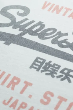 Superdry Camiseta manga corta b&aacute;sica con logotipo grande^Hombre Camisetas