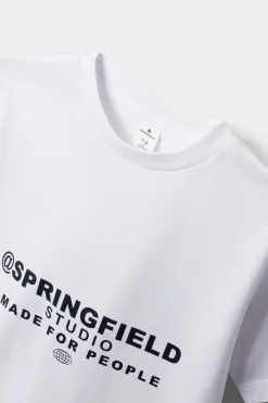 Springfield Kids Camiseta manga corta boxy ni&ntilde;o^Niños Camisetas