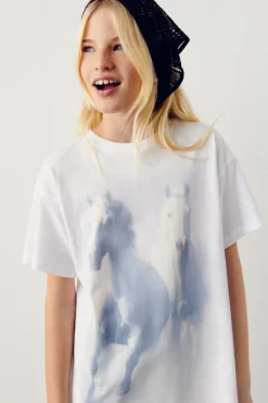 Springfield Kids Camiseta manga corta caballo niña^Niños Camisetas