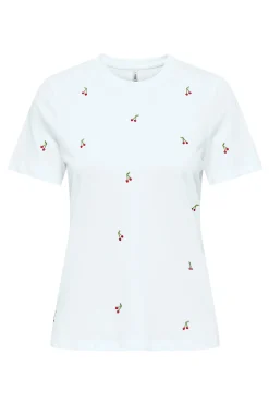 Only Camiseta manga corta con bordados^Mujer Camisas Y Blusas|Camisetas