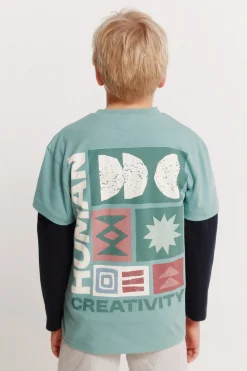 Springfield Kids Camiseta manga corta creativity ni&ntilde;o^Niños Camisetas