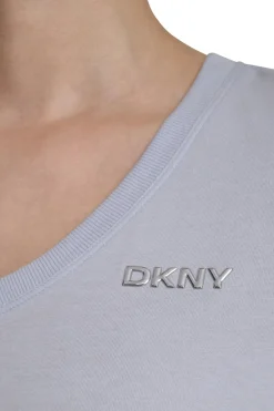DKNY Camiseta manga corta cuello pico^Mujer Camisetas