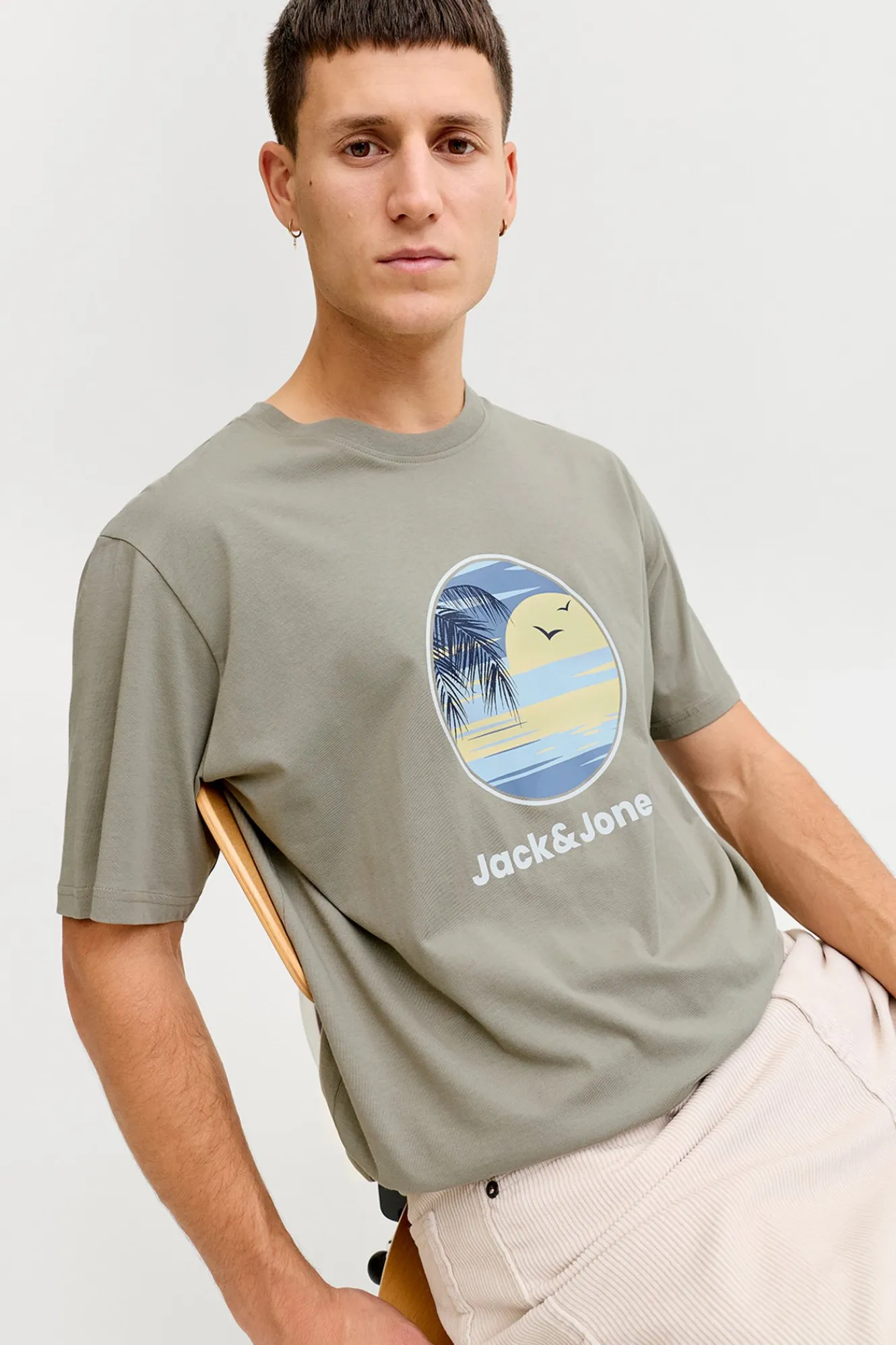 Jack & Jones Camiseta manga corta de algod&oacute;n^Hombre Camisetas