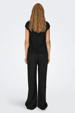 Only Camiseta manga corta de lurex^Mujer Camisetas