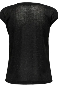 Only Camiseta manga corta de lurex^Mujer Camisetas
