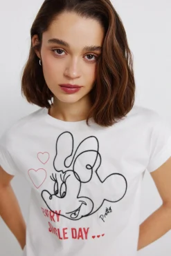 Springfield Camiseta manga corta disney^Mujer Camisetas